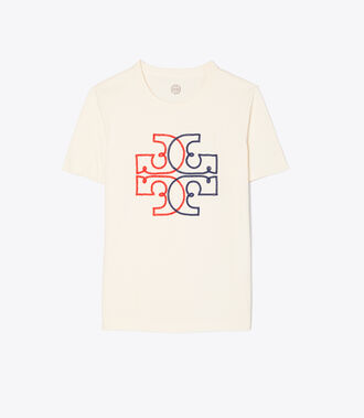 Embroidered Color-Block Logo T-Shirt