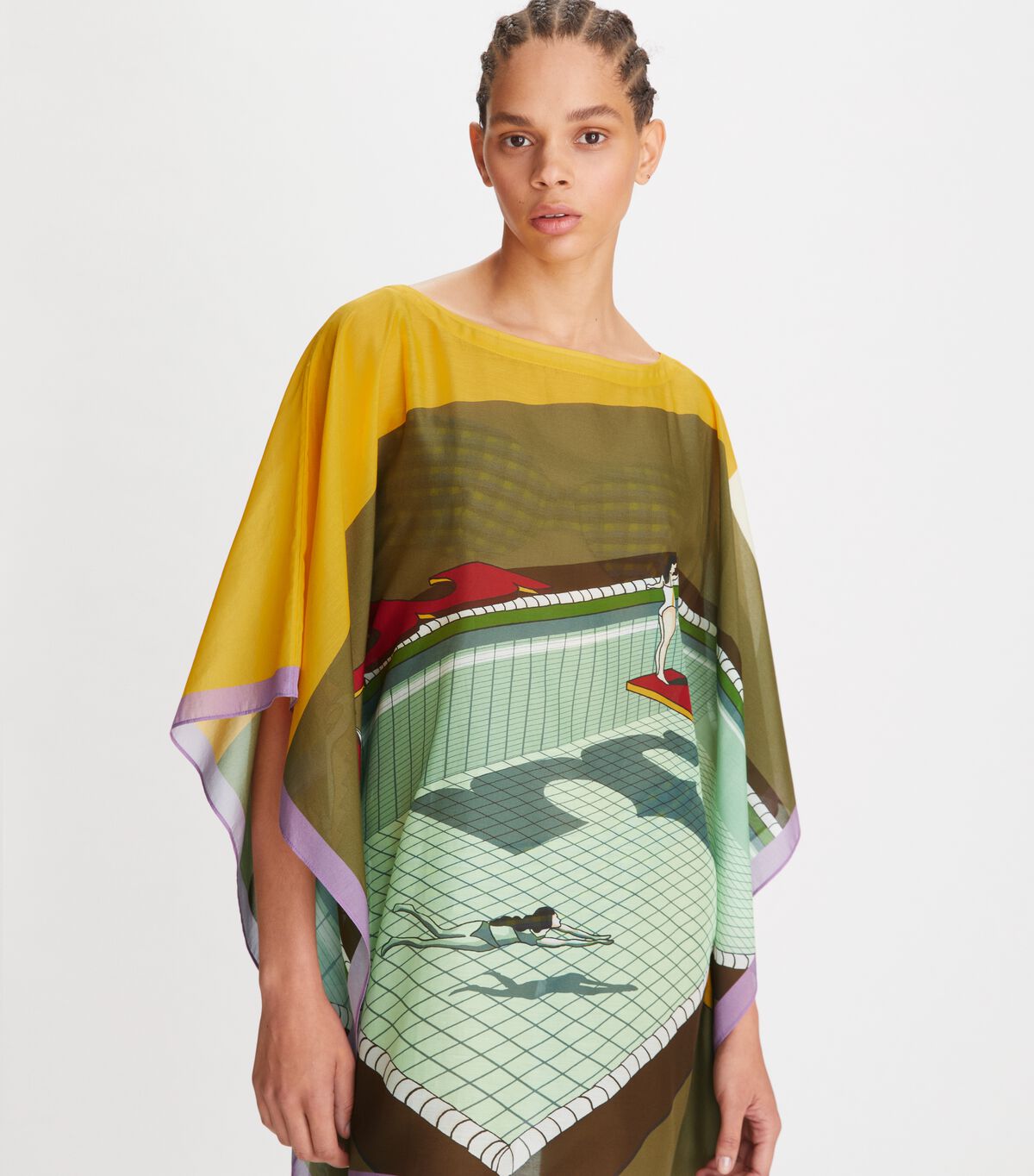 tory burch printed beach tunic