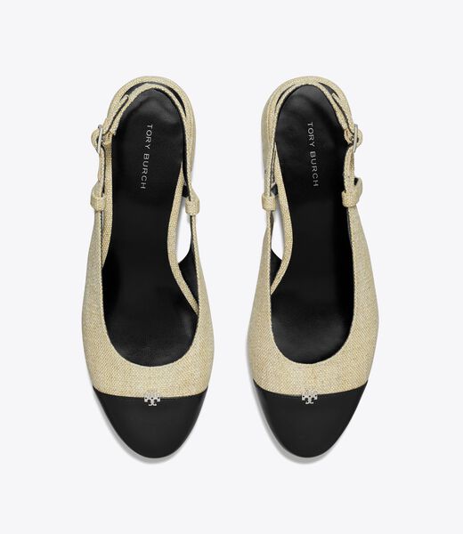 tory burch cap toe slingback