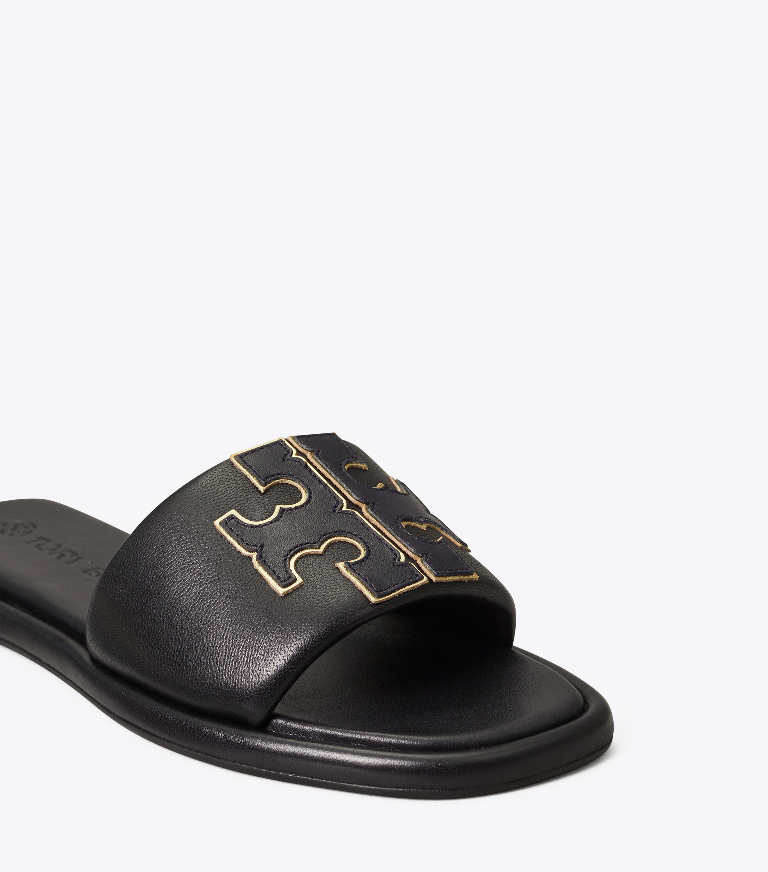 Tory burch black wedge flip flops top