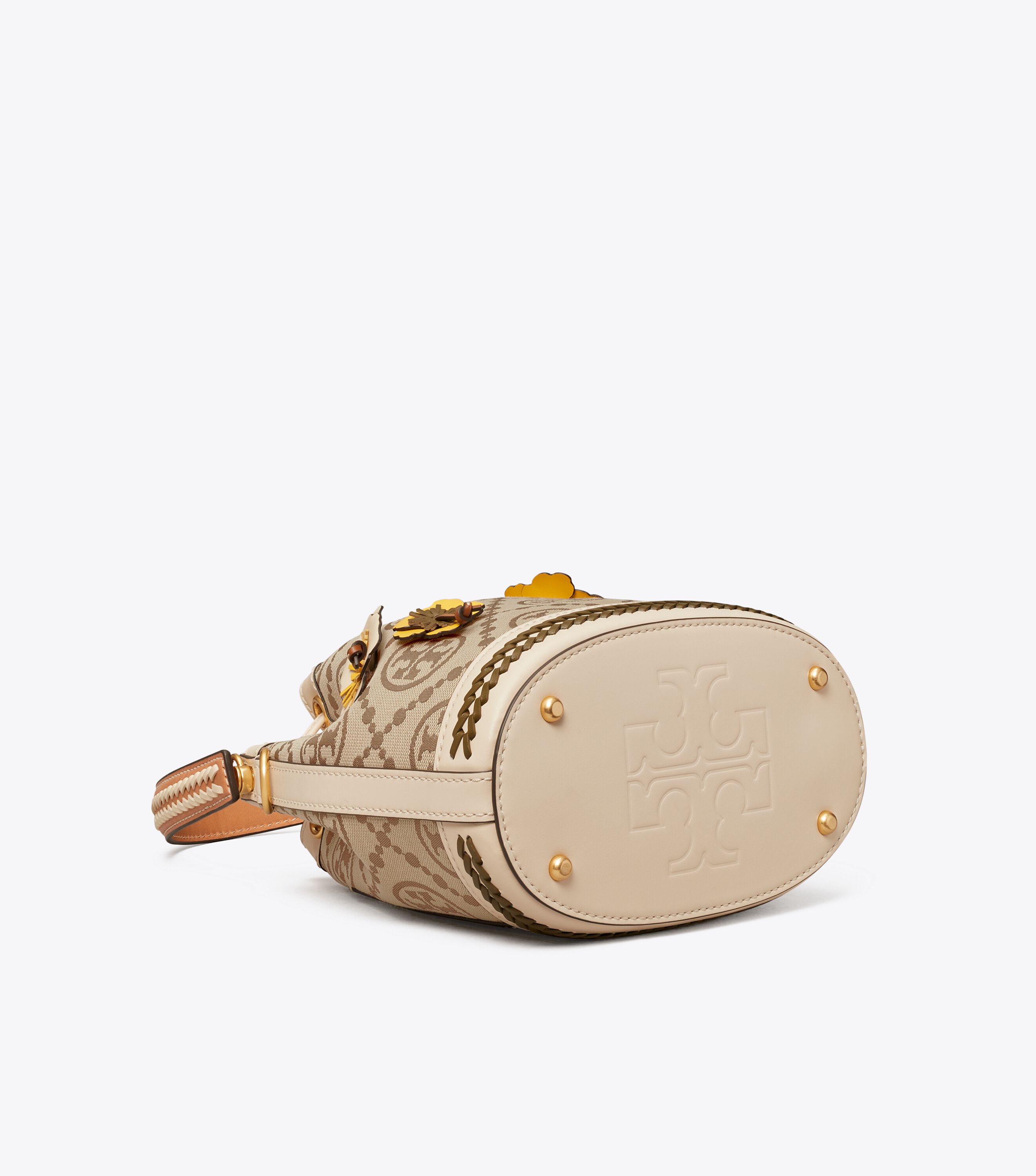 Tory burch braided handle discount bag