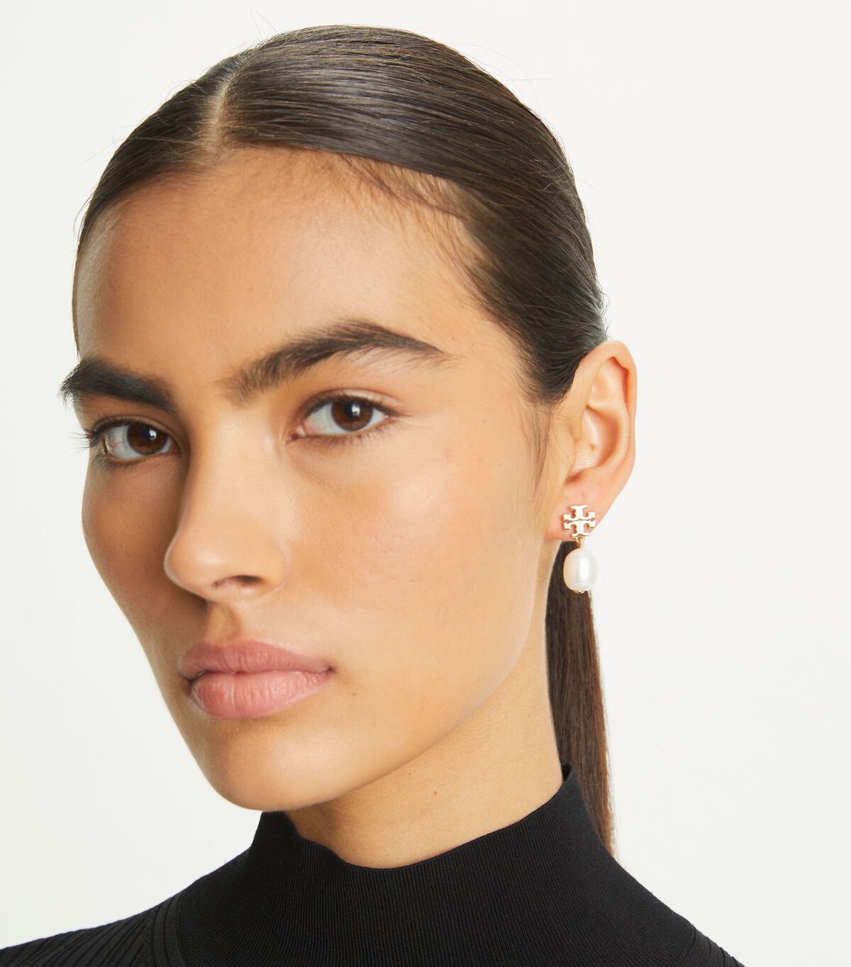 tory burch kira pearl drop earring