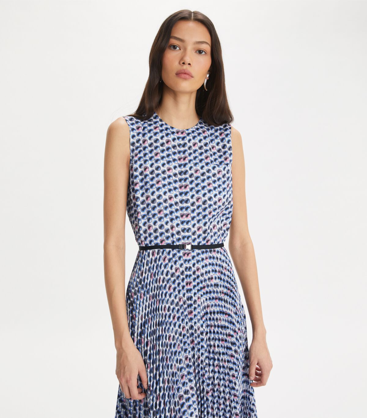 tory burch printed twill dress