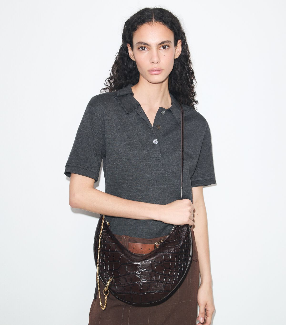 tory burch pierced croc embossed crossbody bag