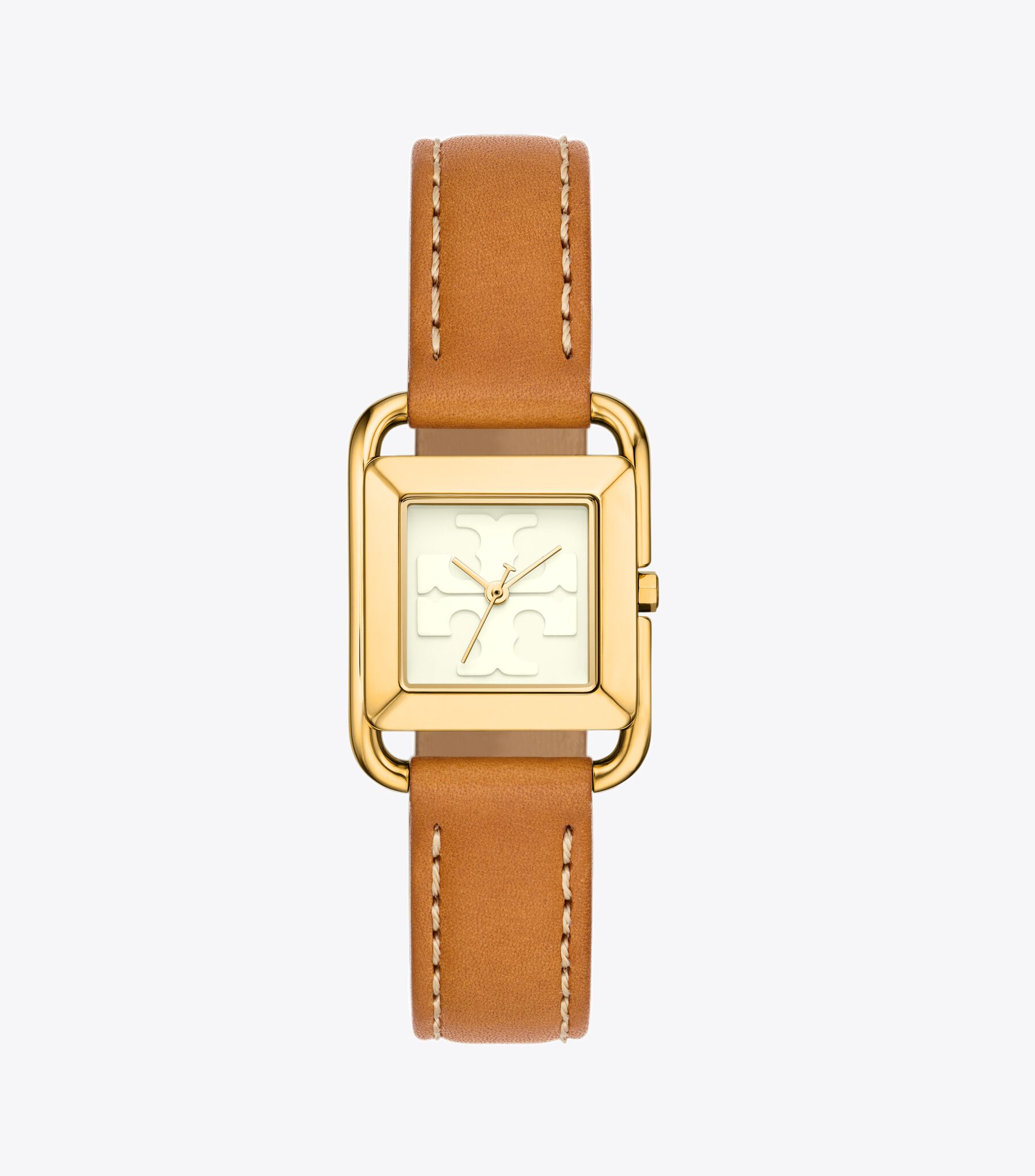 Miller Watch, Leather/Gold-Tone Stainless Steel, Ivory/Cammello