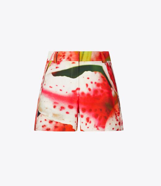 tory burch twill camp short