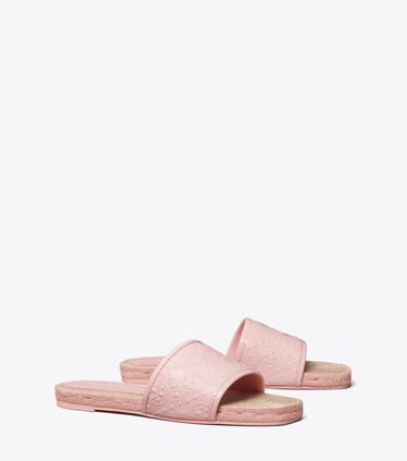 T Monogram Espadrille Slide