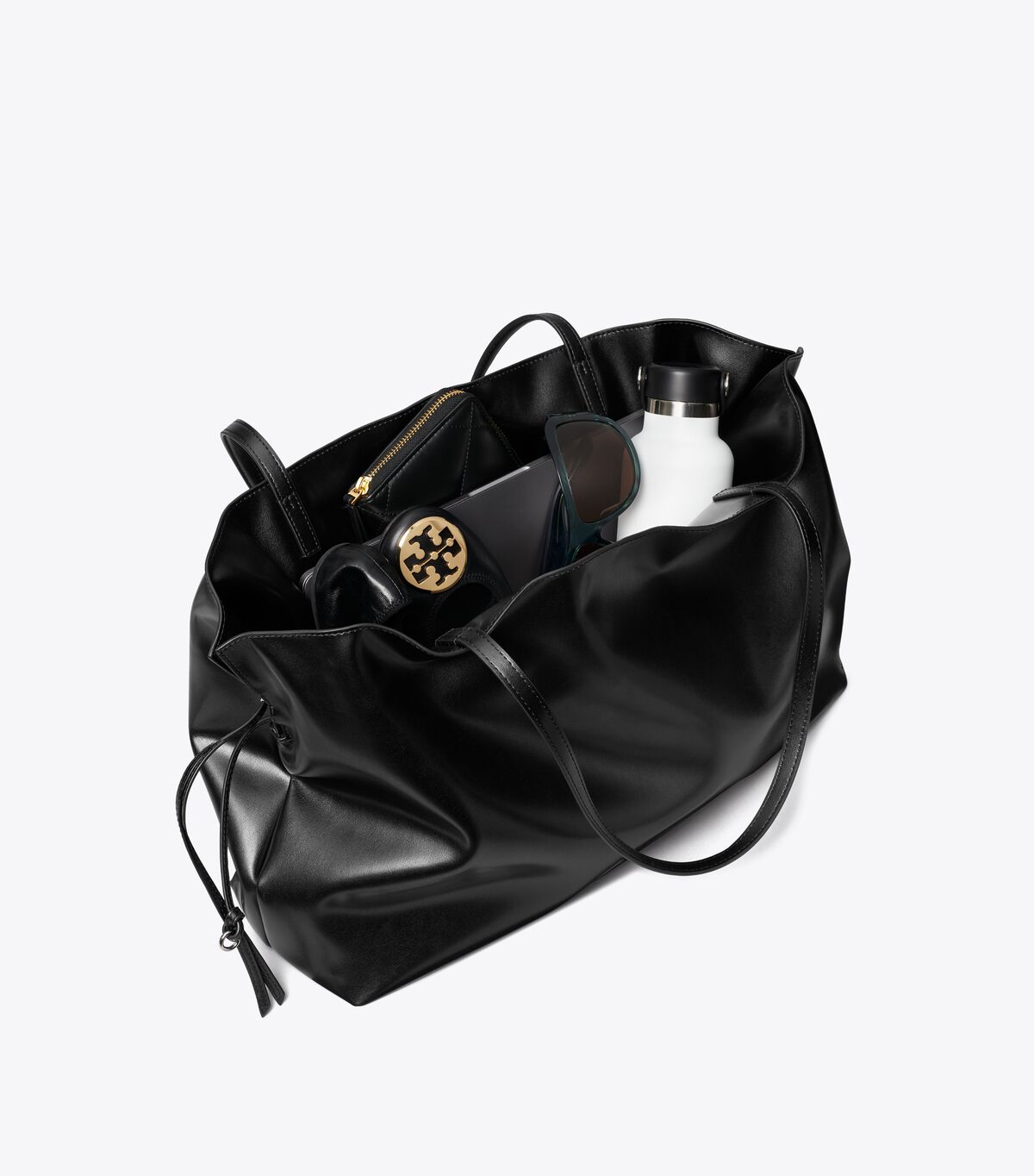 tory burch ella natuura  drawstring tote