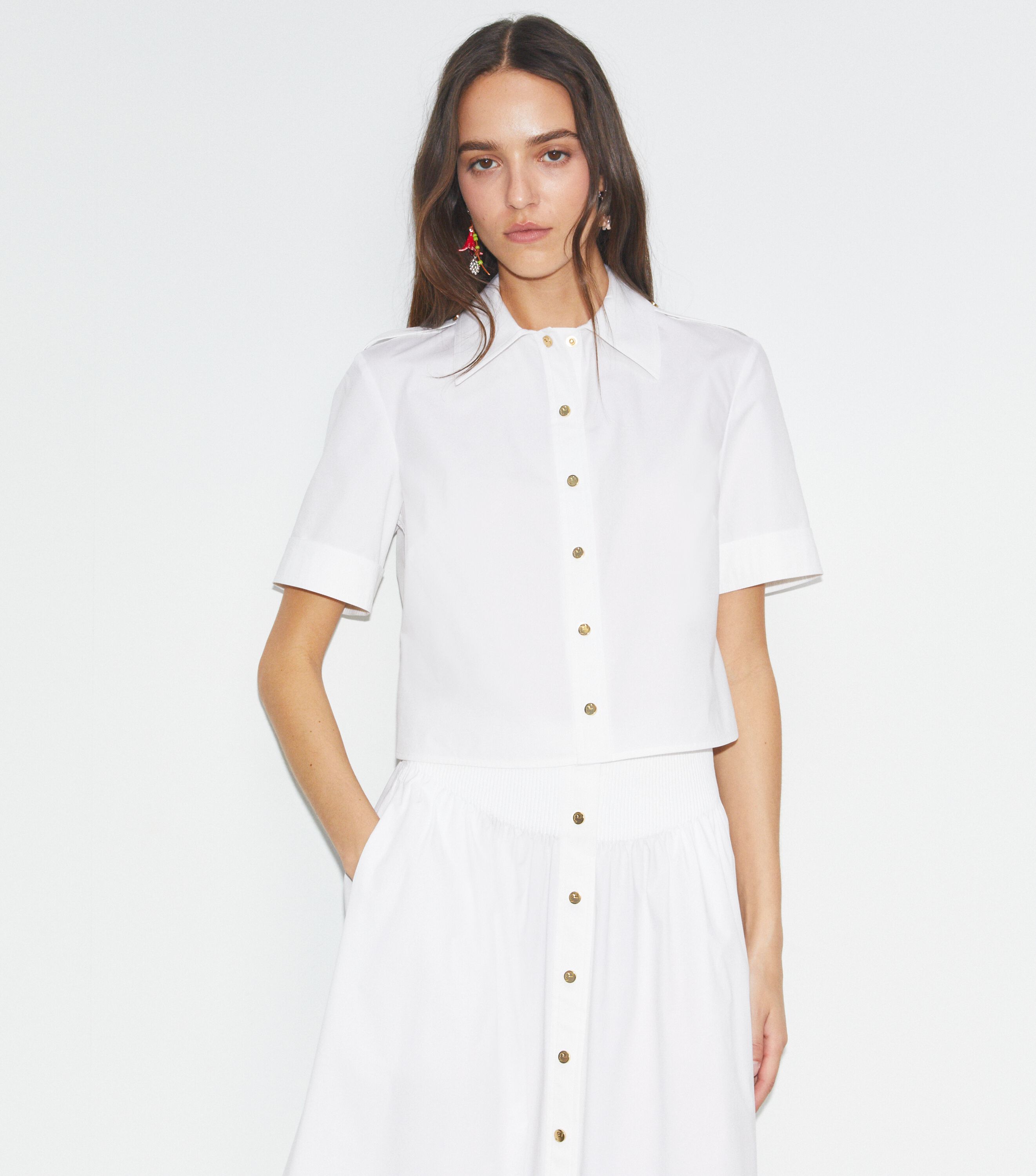 プリント シルクツイル シャツドレス: レディース ドレス | Tory