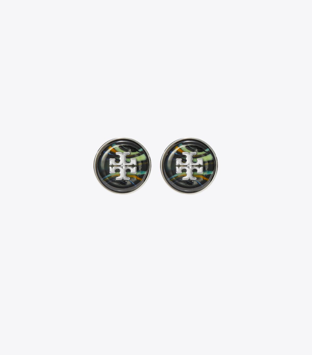 tory burch roxanne marble stud earring