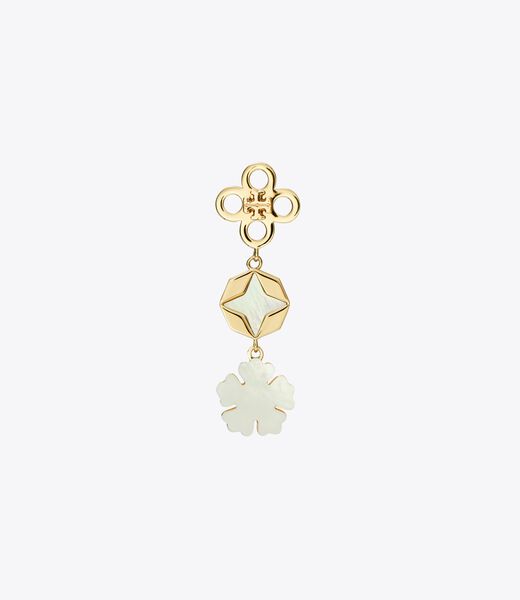 tory burch kira clover linear earring