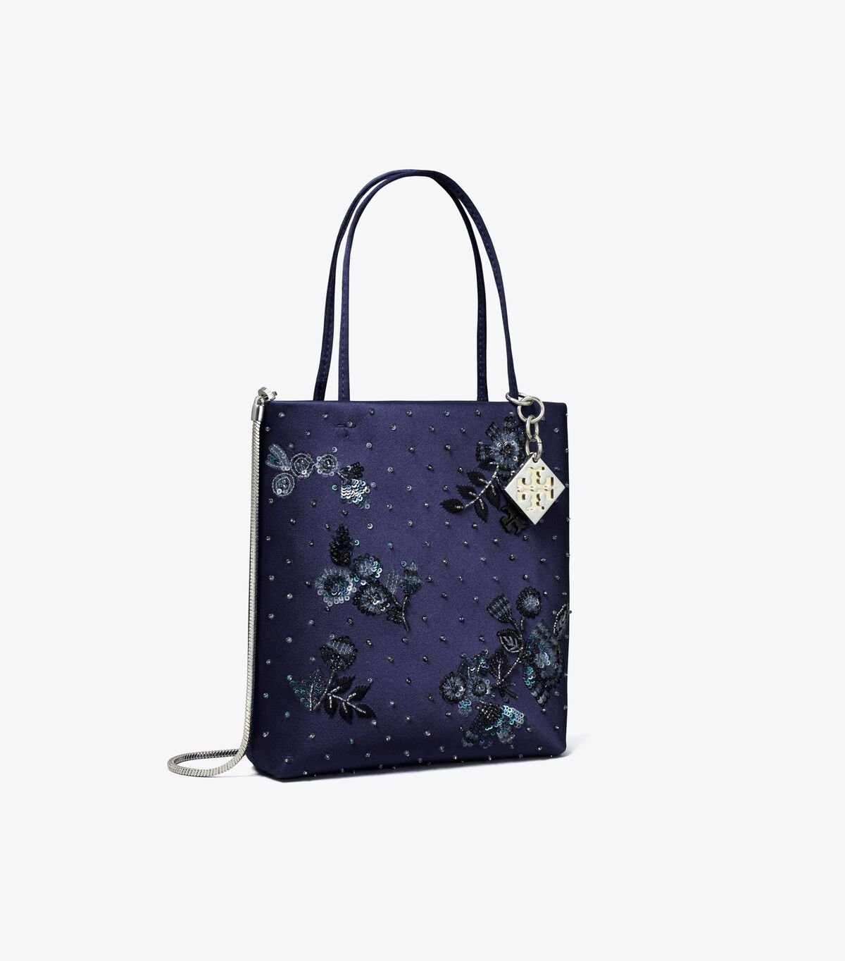 tory burch midnight embellished mini tote