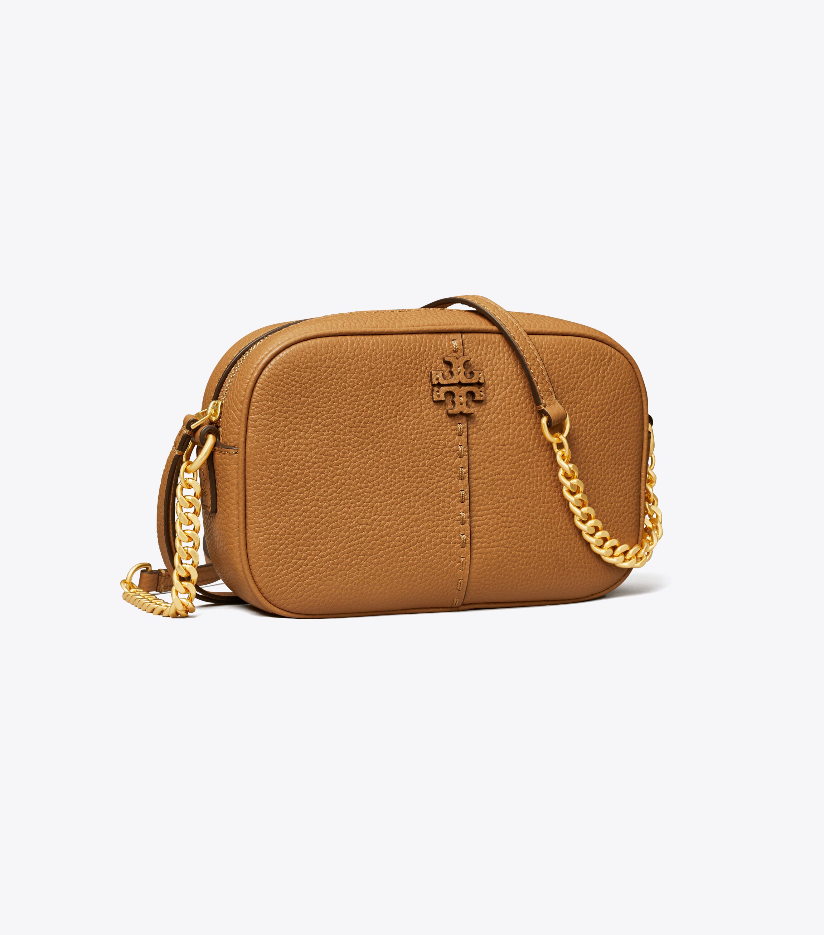 McGraw Textured Leather Camera Bag Handbags Tory Burch