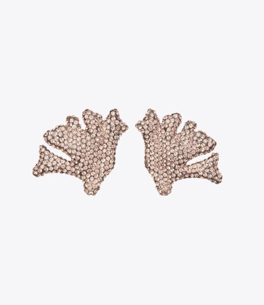 tory burch coral earrings