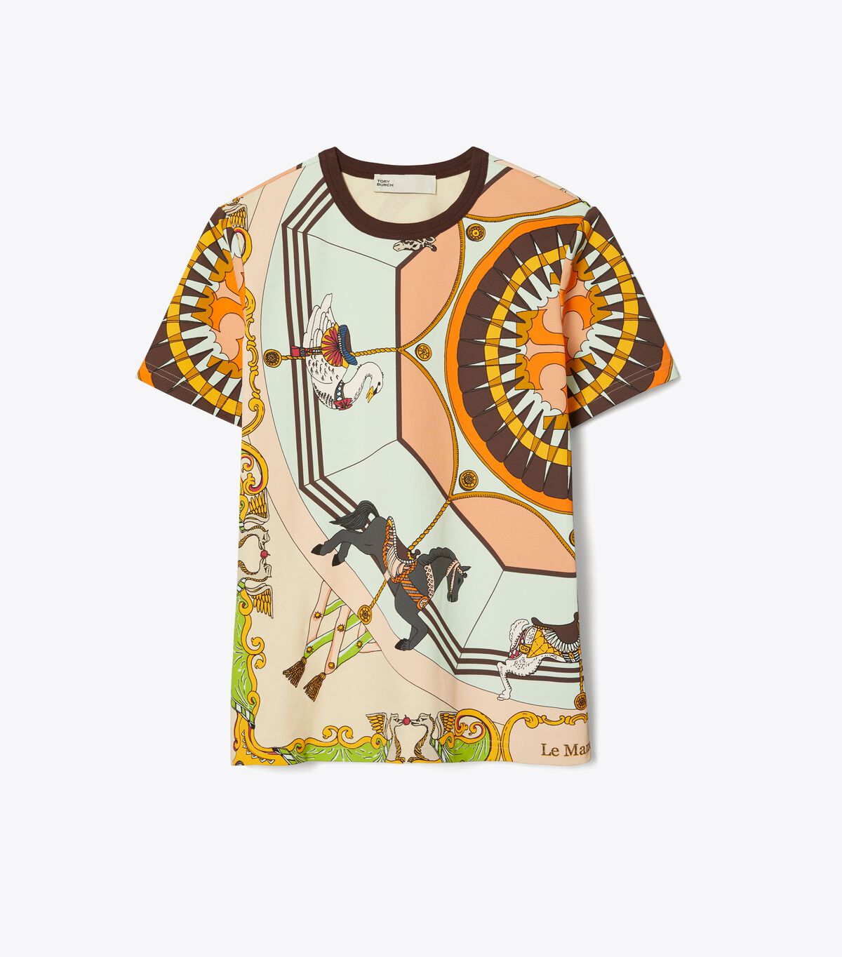 tory burch printed t shirt