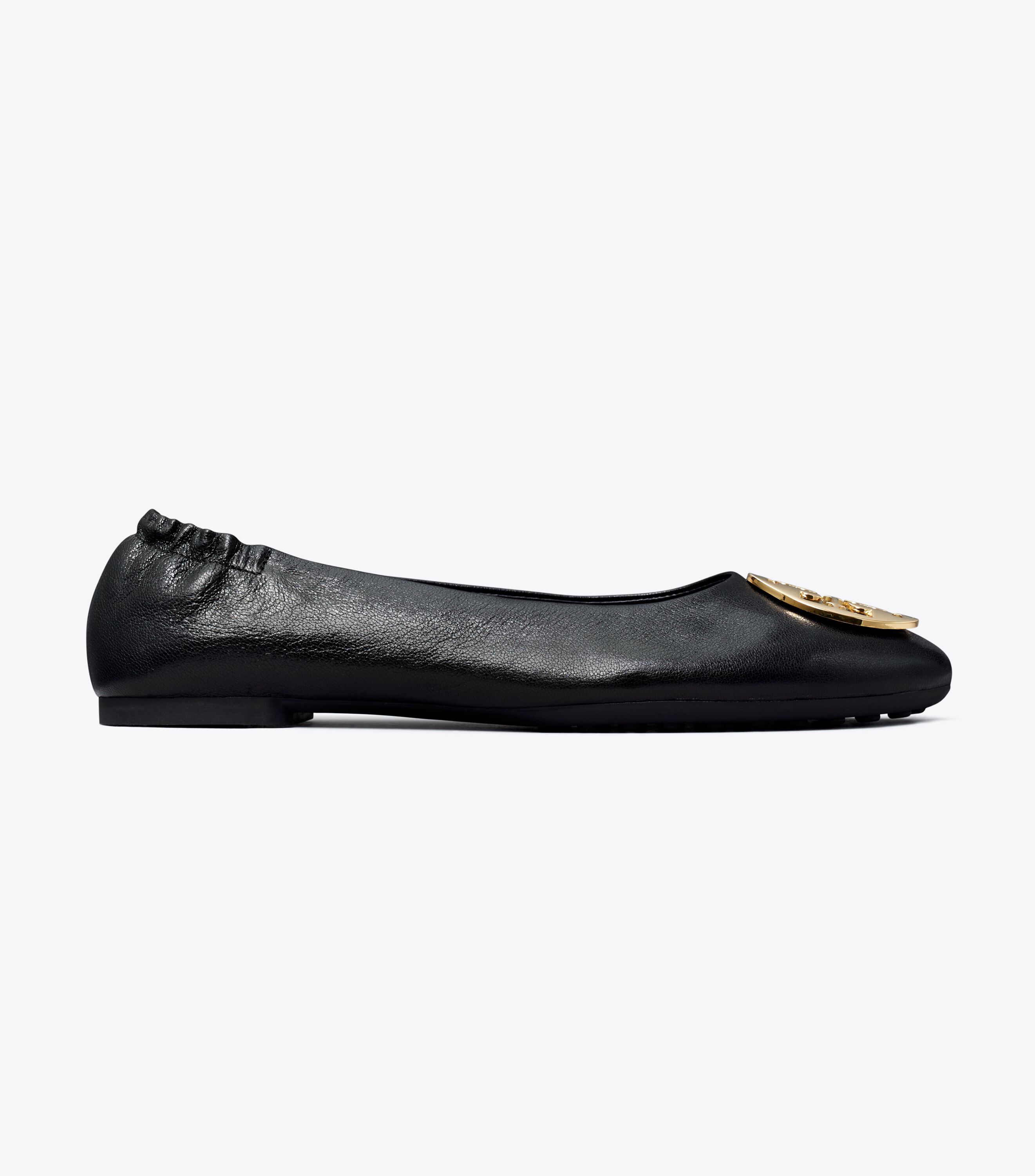 Claire ballet flat tumbled leather tory burch top
