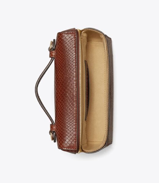 Romy Snake-Embossed Slim Top Handle tory burch romy snake embossed slim top handle