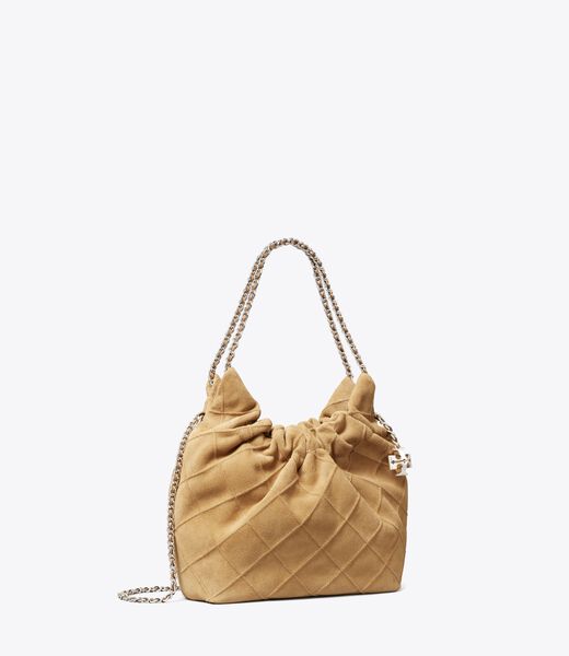 tory burch mini fleming soft suede hobo bag