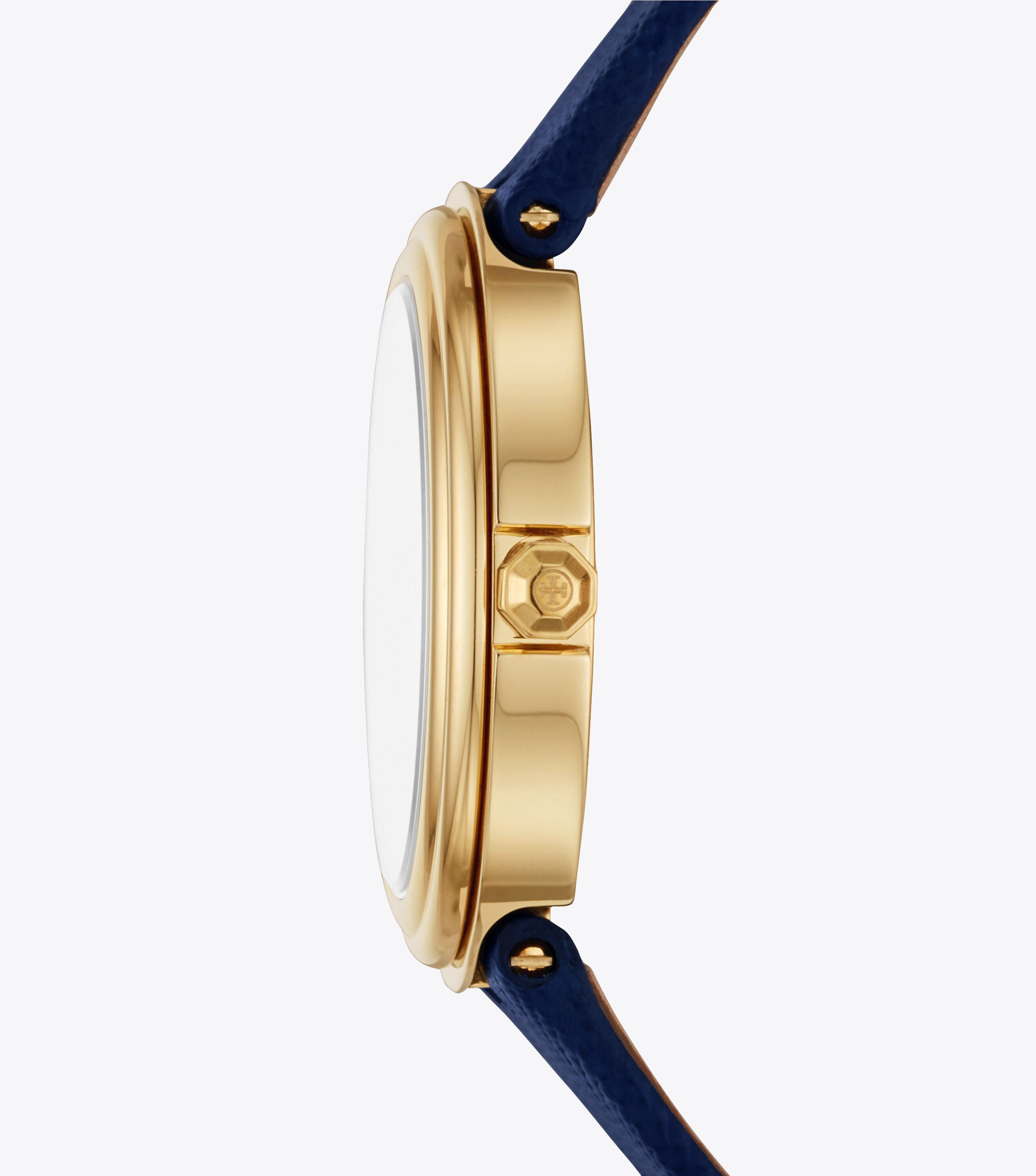Bailey Watch, Navy Leather/Gold Tone/Ivory, 34 MM, Navy/Gold