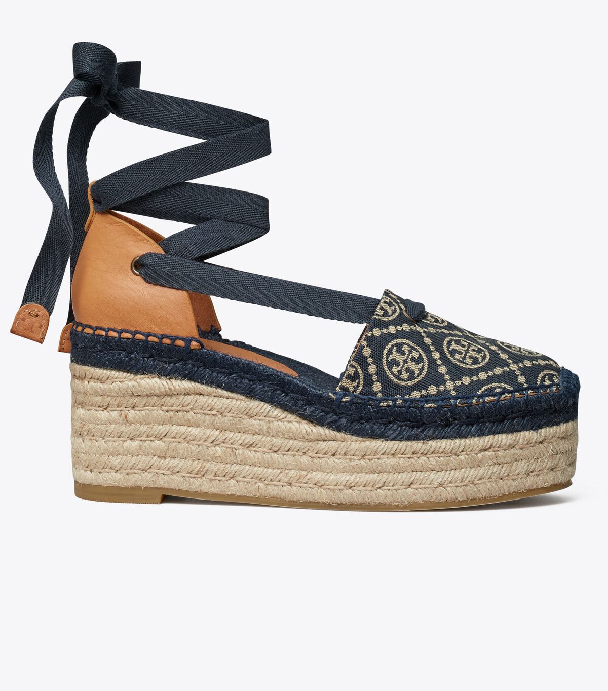 tory burch t monogram espadrille wedge