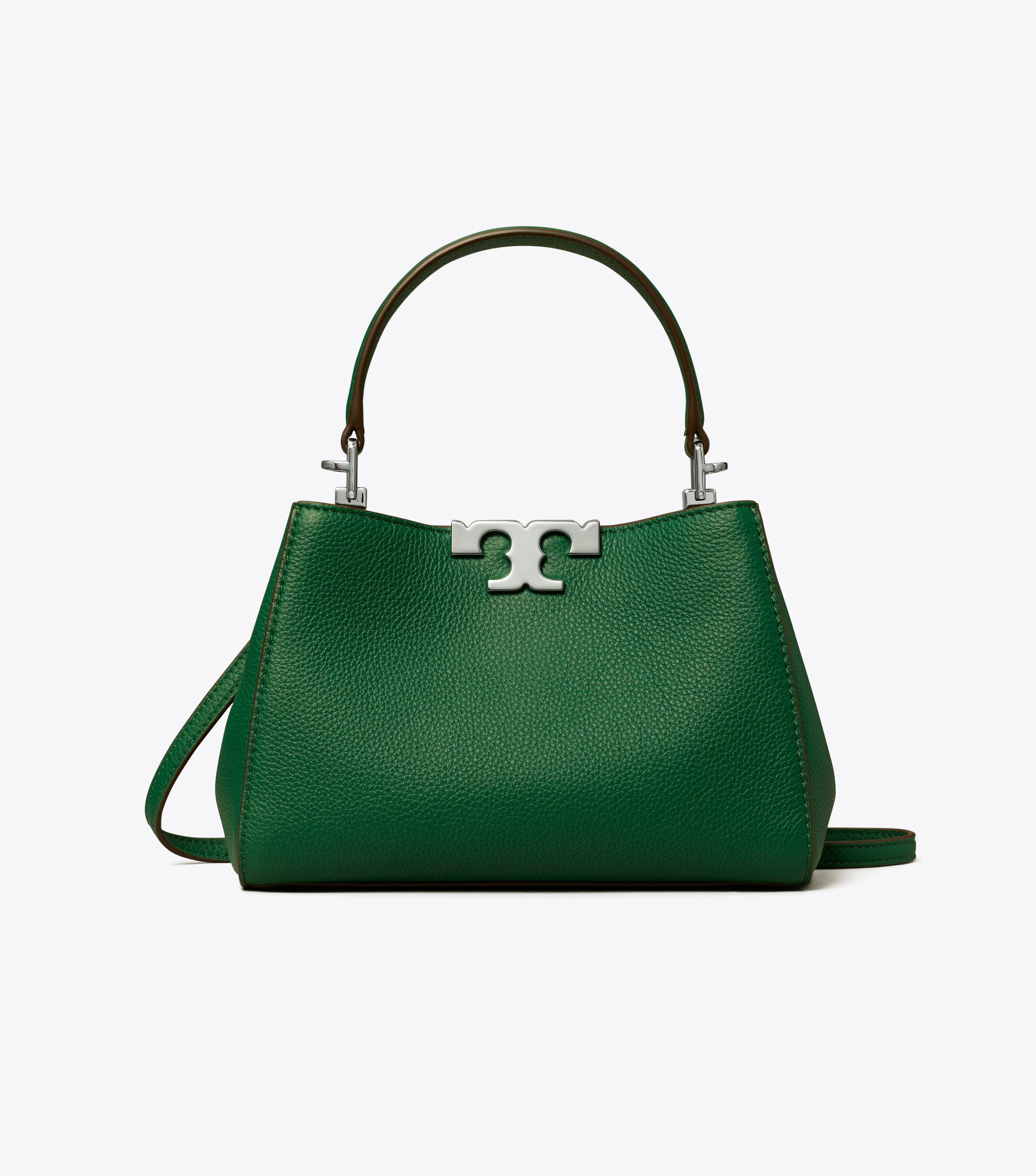 Mini Eleanor Soft Satchel, Dark Kale | Tory Burch UAE
