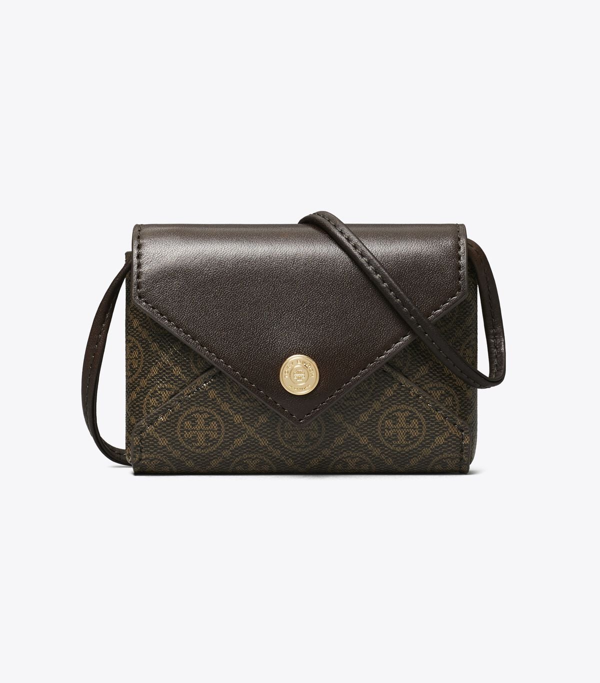 T Monogram Coated Canvas Card Case Lanyard tory burch t monogram coated canvas card case lanyard