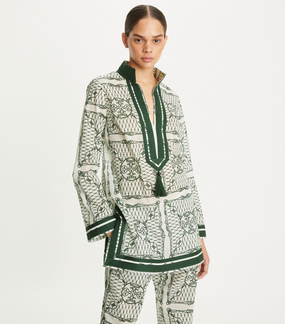 tory burch printed tory tunic