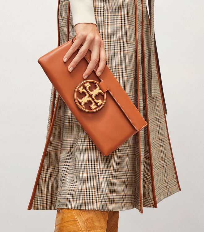 Miller Metal-Logo Clutch | Clutches and Evening Bags | Tory Burch