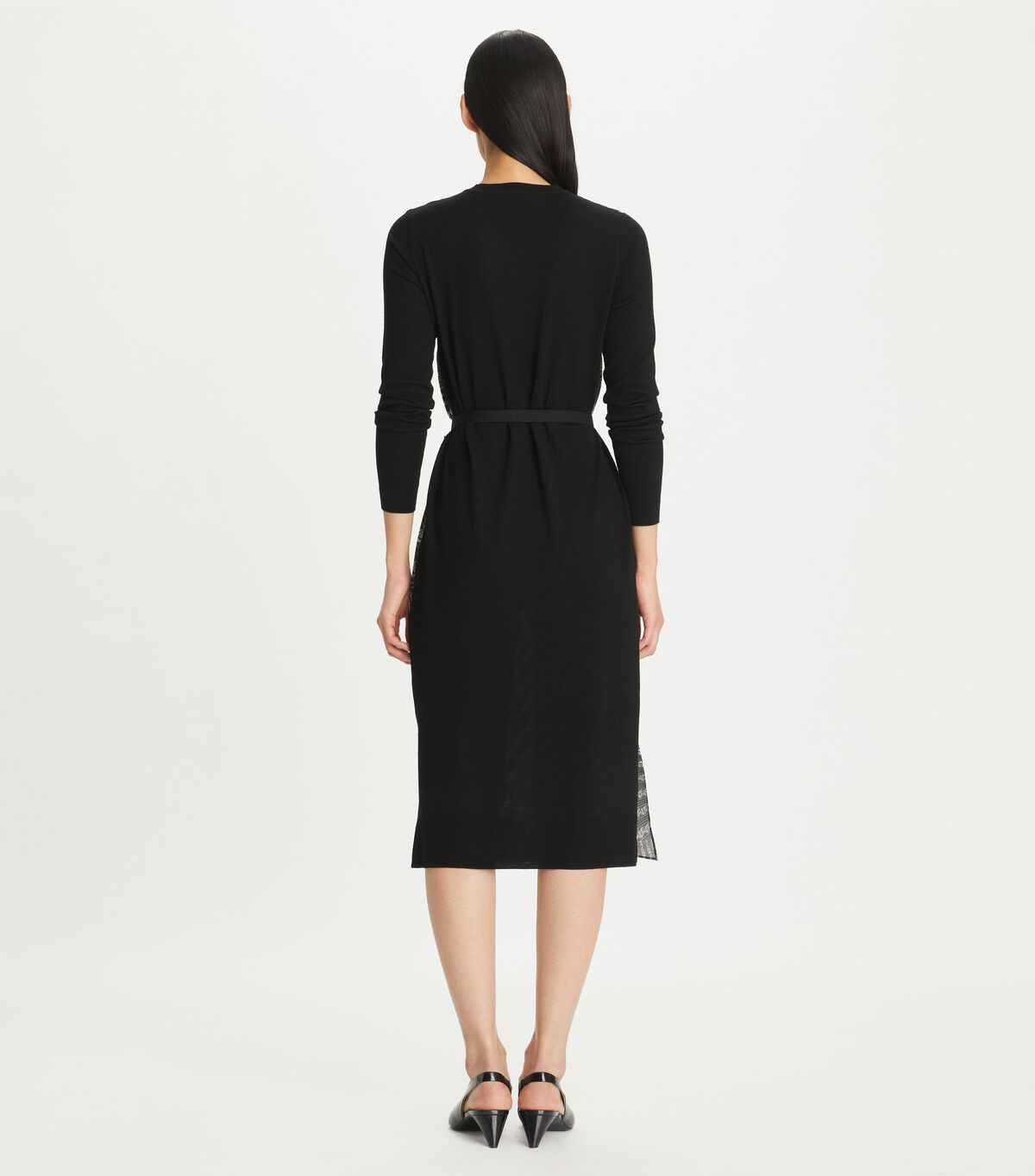 tory burch greer silk front sweater dress