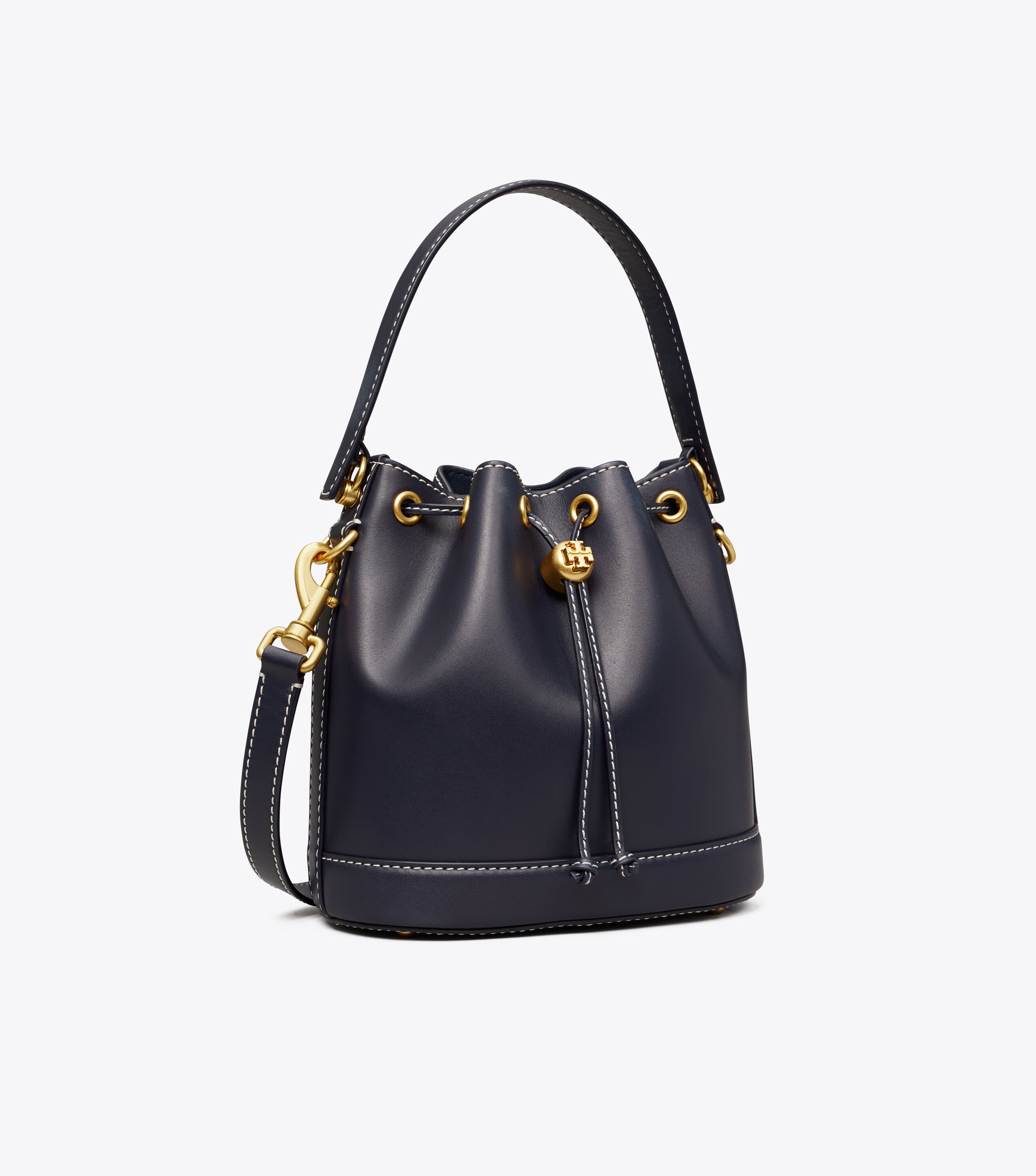 Tory burch leather bucket bag cheap