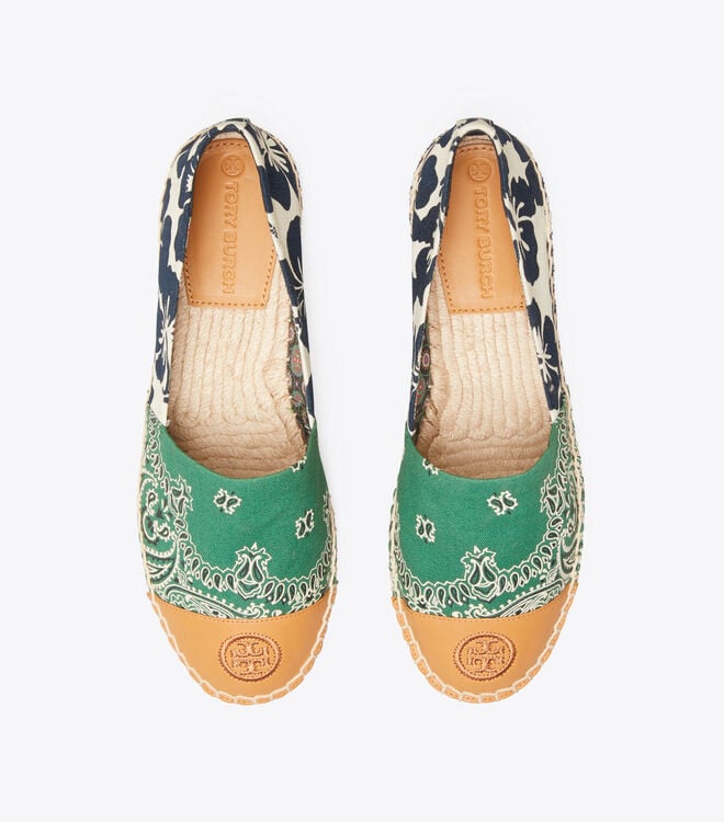 Printed Color-Block Espadrille | Shoes | Tory Burch