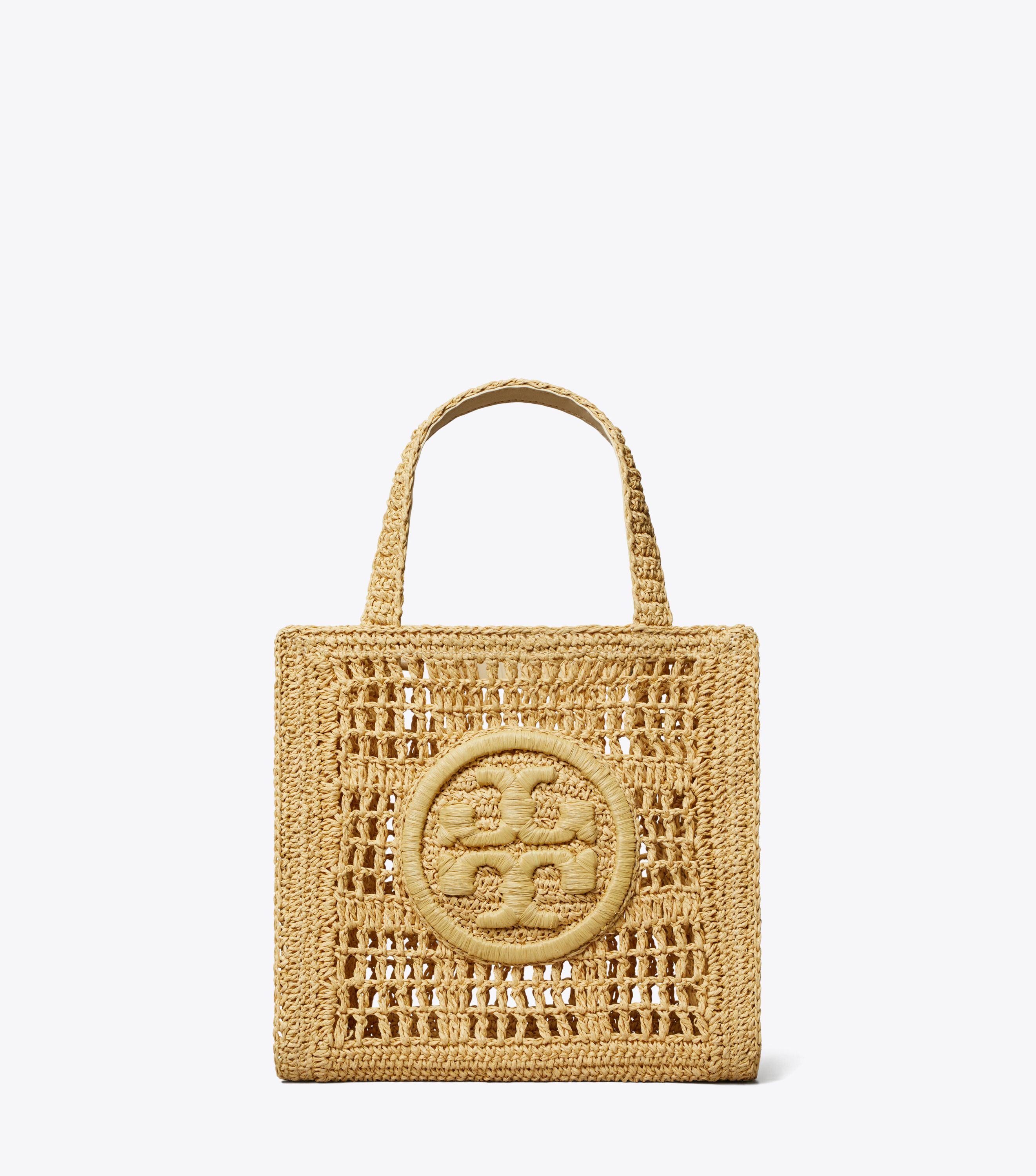 Ella straw tote tory burch hot sale