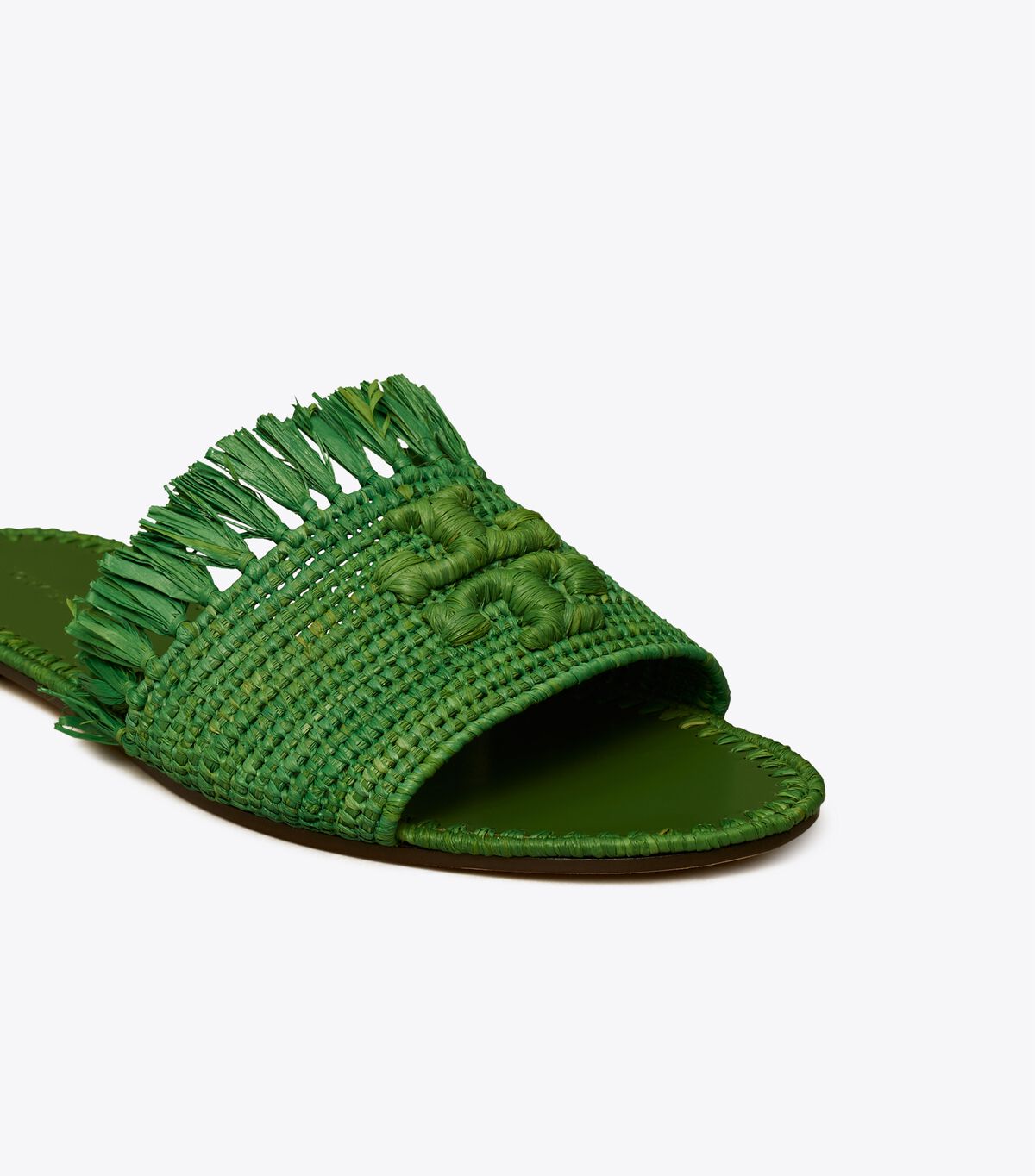 tory burch eleanor raffia slide