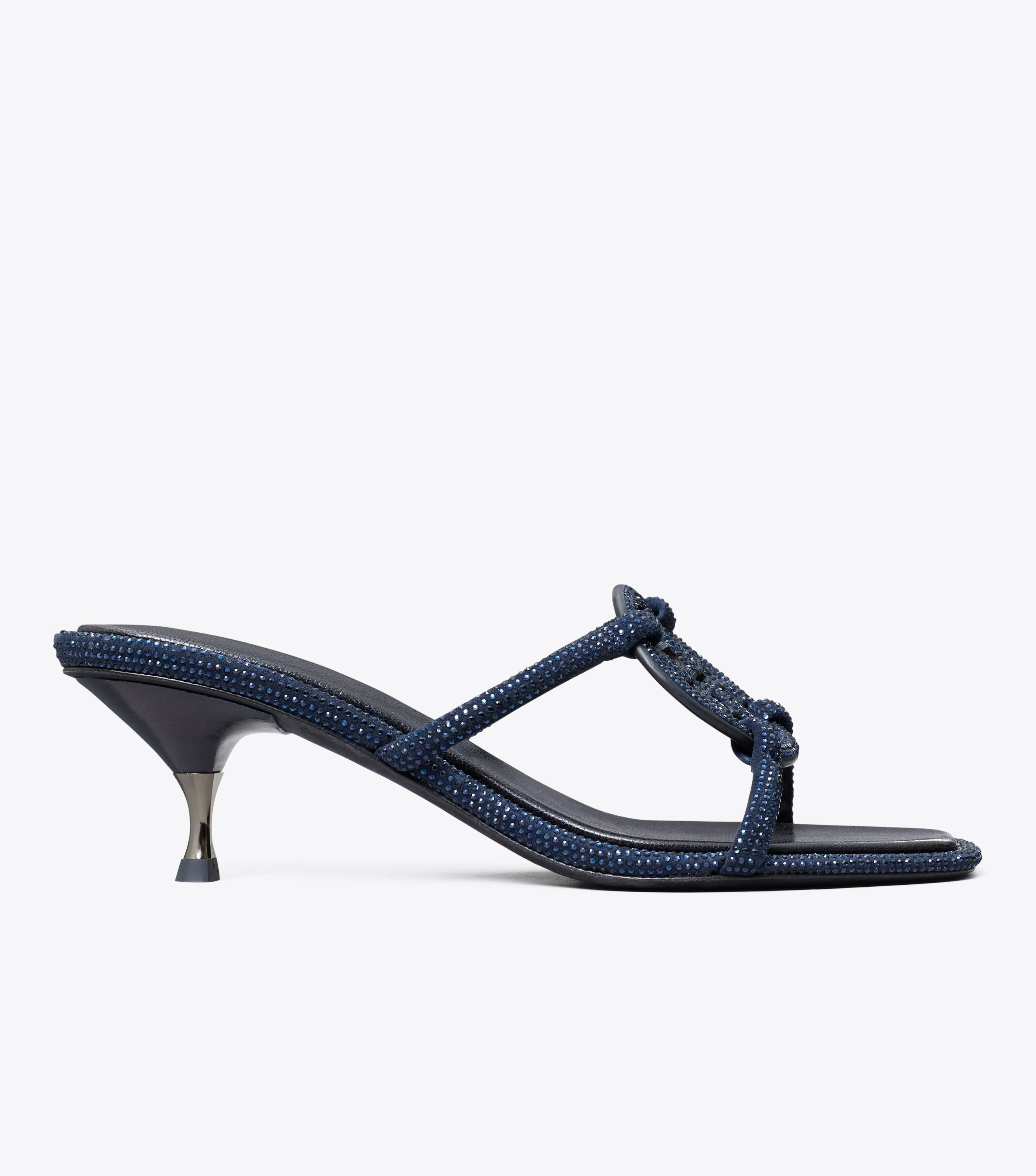 サンダル・ミュール Tory Burch PAVE GEO BOMBE MILLER LOW HEEL SANDAL Tory Burch Women's Geo Bombe Miller Low Heel Sandals 55mm