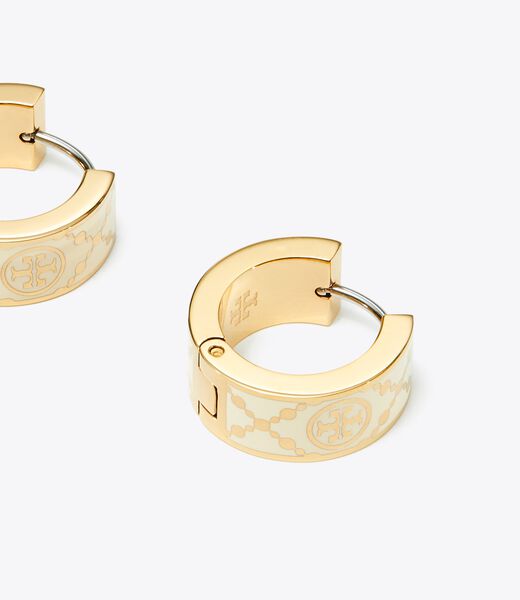 tory burch حلق حرف t الصغيرة