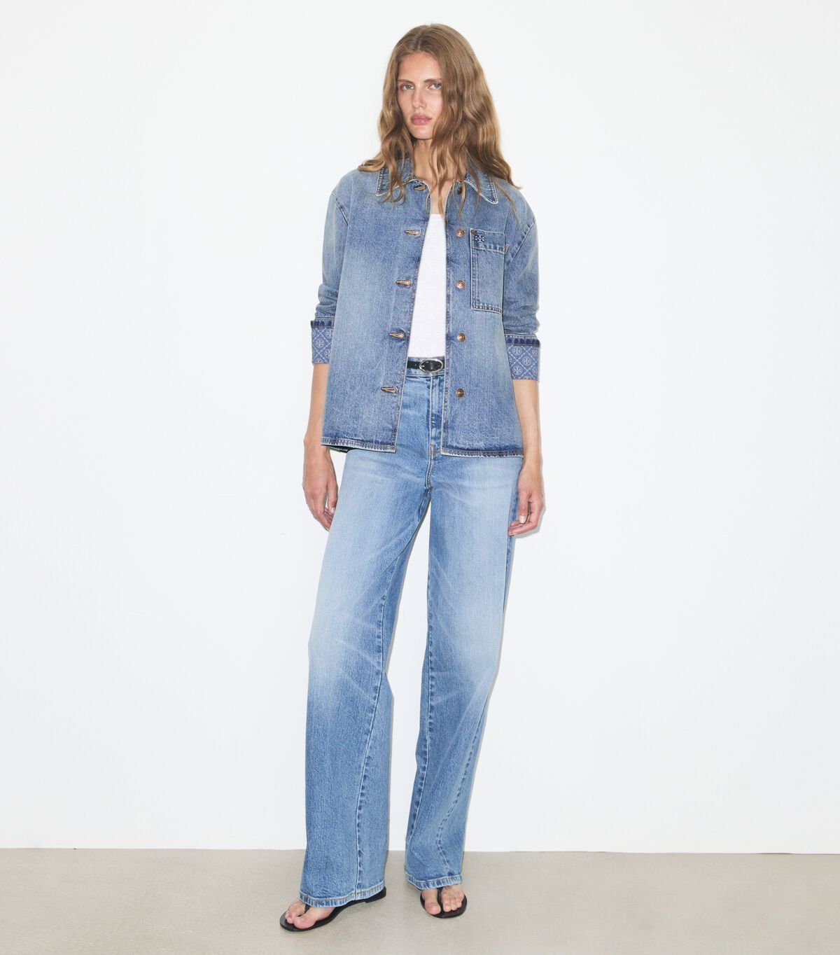 Denim Barn Jacket tory burch denim barn jacket