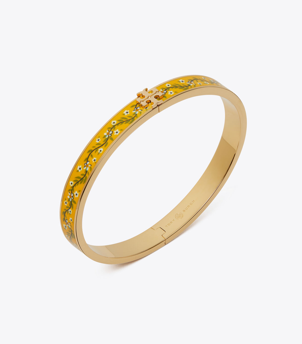 tory burch kira printed enameled bracelet