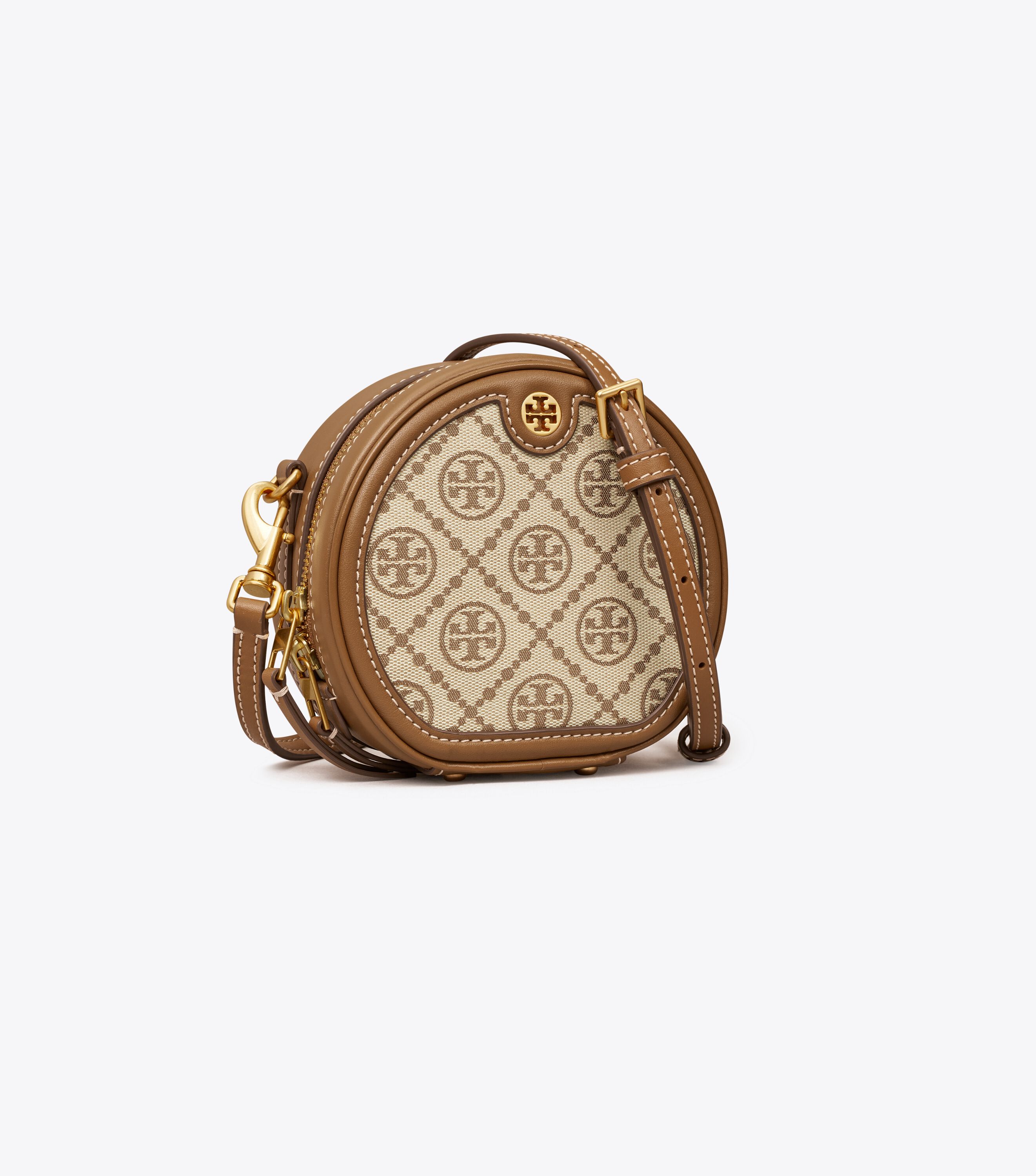 T Monogram Jacquard Petite Moon, Hazelnut | Tory Burch UAE