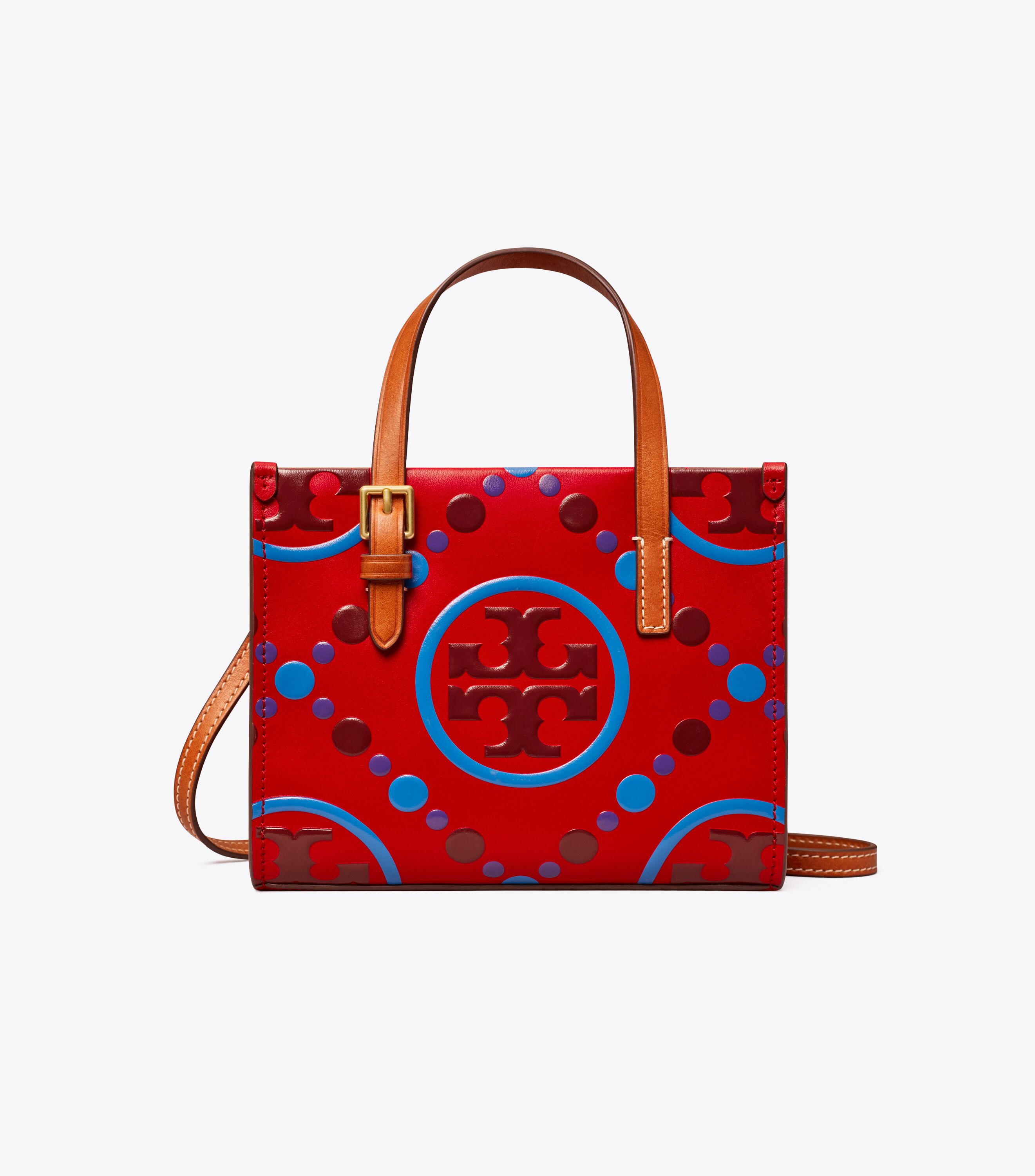 Tory Burch Mini T Monogram Contrast Embossed Square Tote Tory Burch UAE