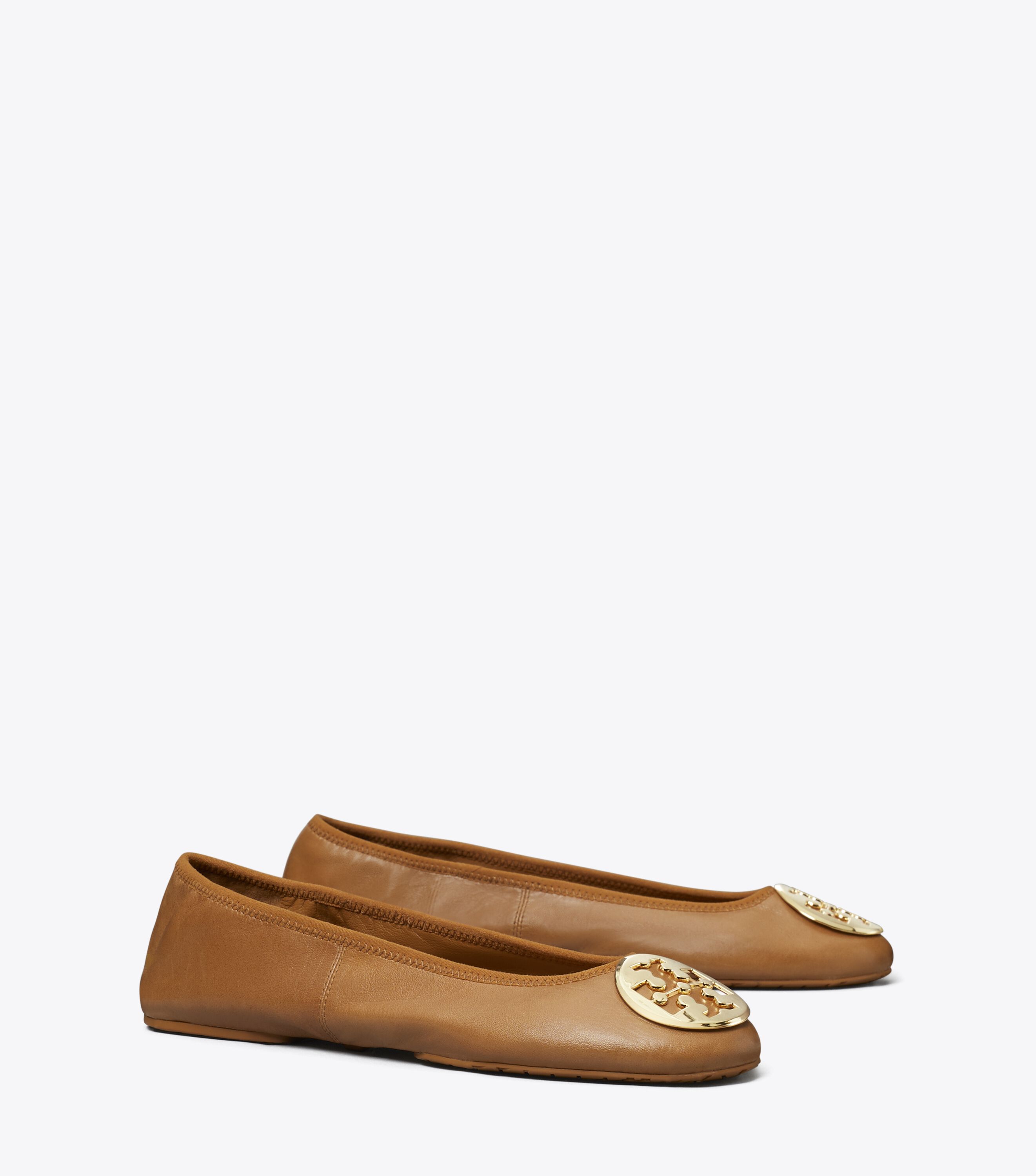 バレエ Tory Burch shoes Cap-Toe Ballet, Ginger Shortbread / Perfect Black | Tory