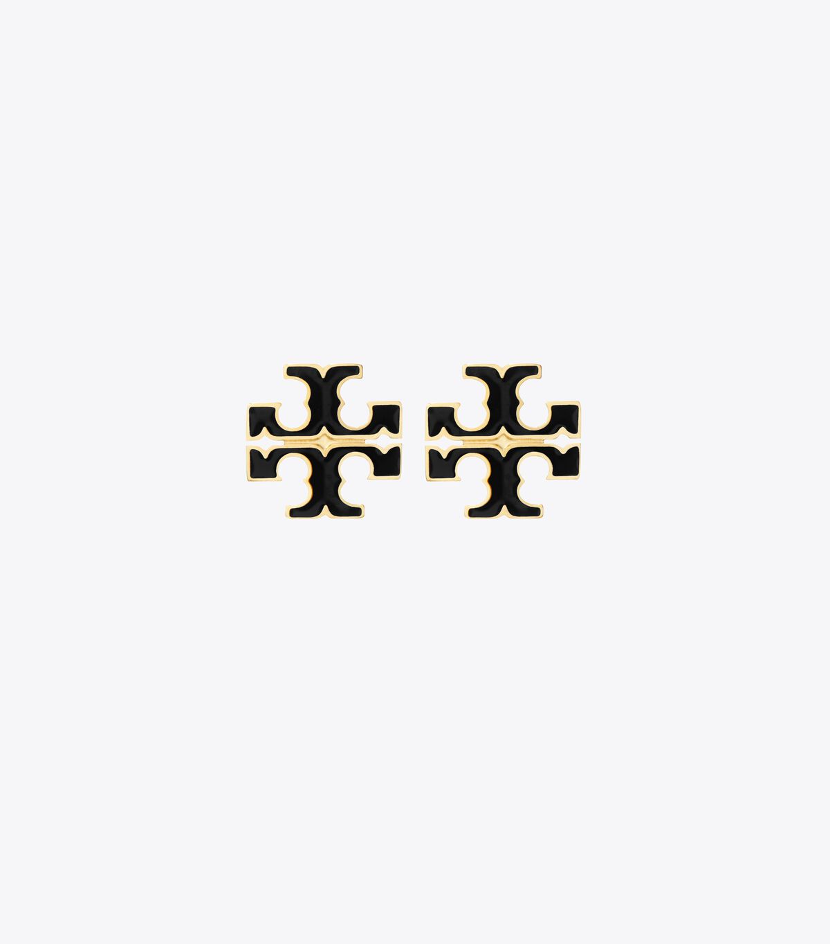 tory burch small icon enamel stud earrings