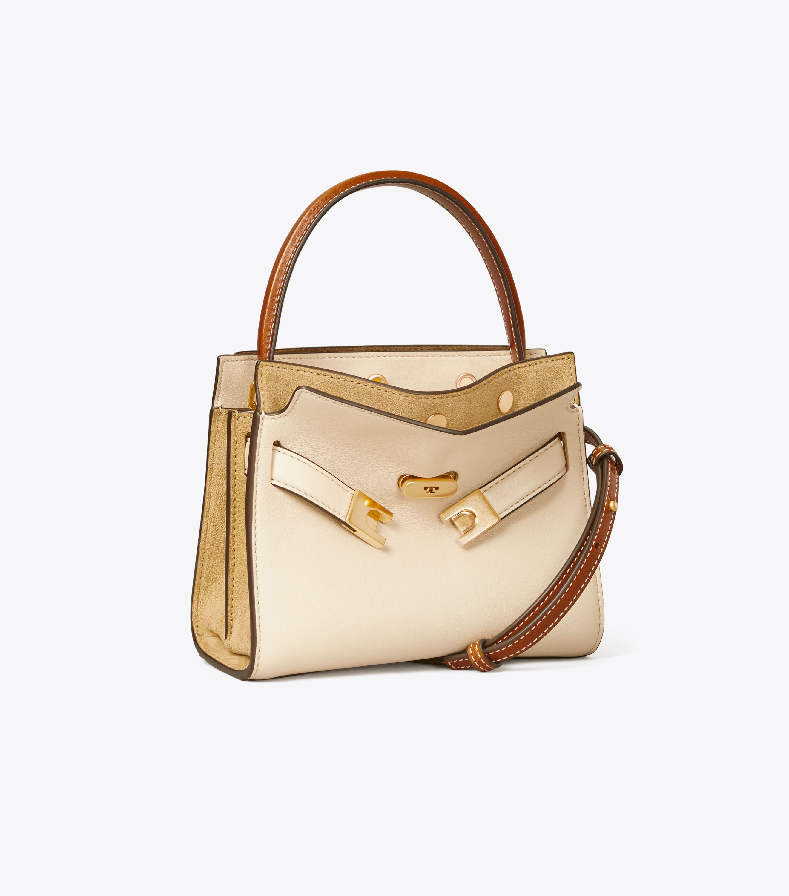 Petite Lee Radziwill Double Bag, New Cream | Tory Burch UAE