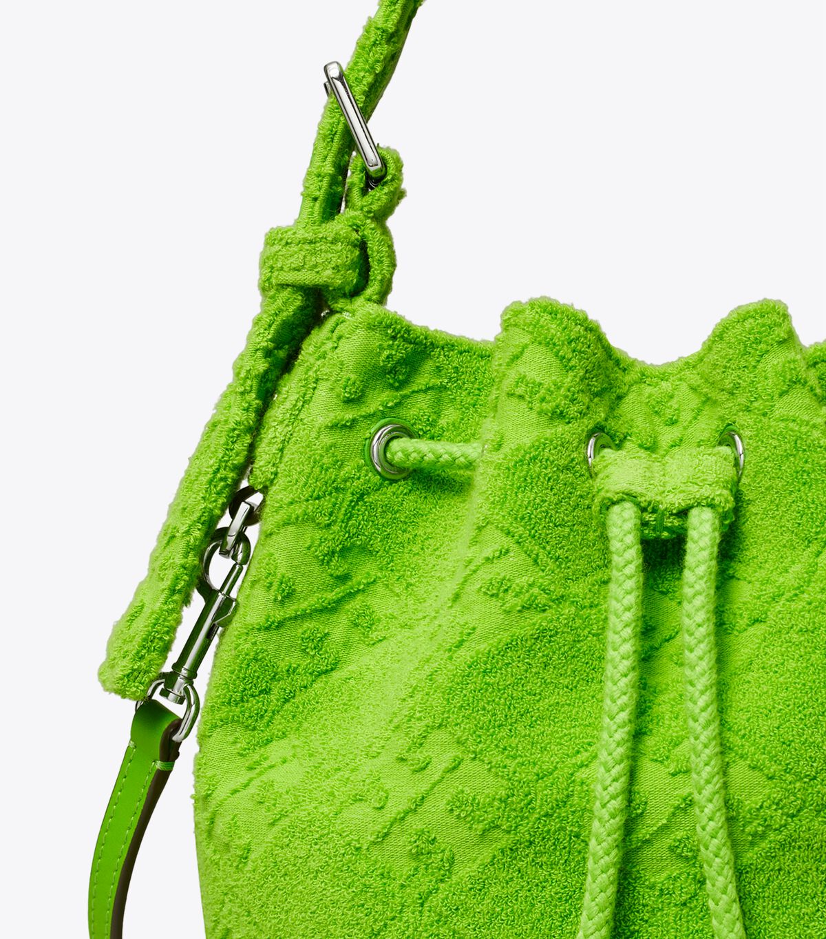 tory burch t monogram terry mini bucket bag