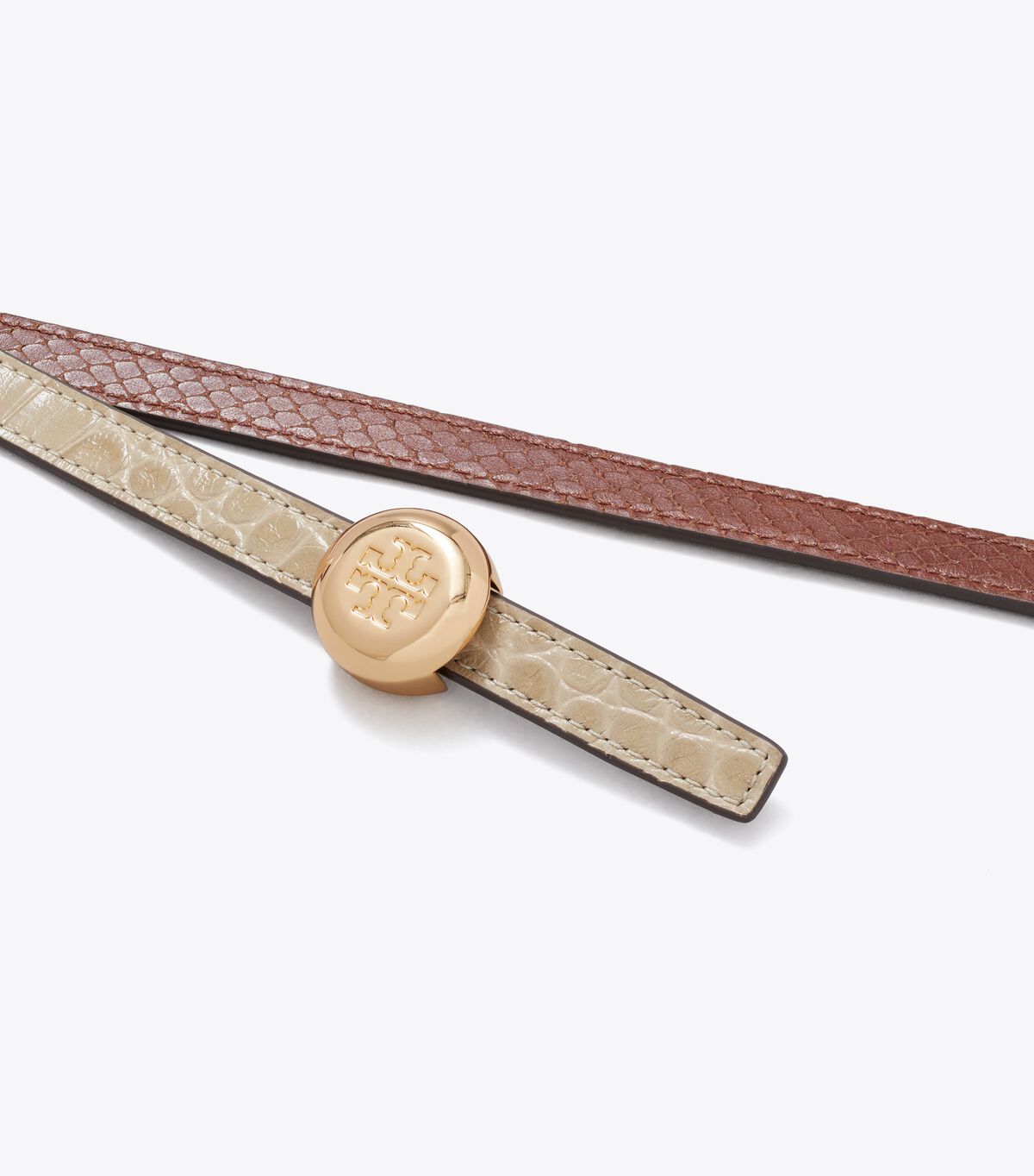 Romy Croc-Embossed Reversible Belt tory burch romy croc embossed reversible belt