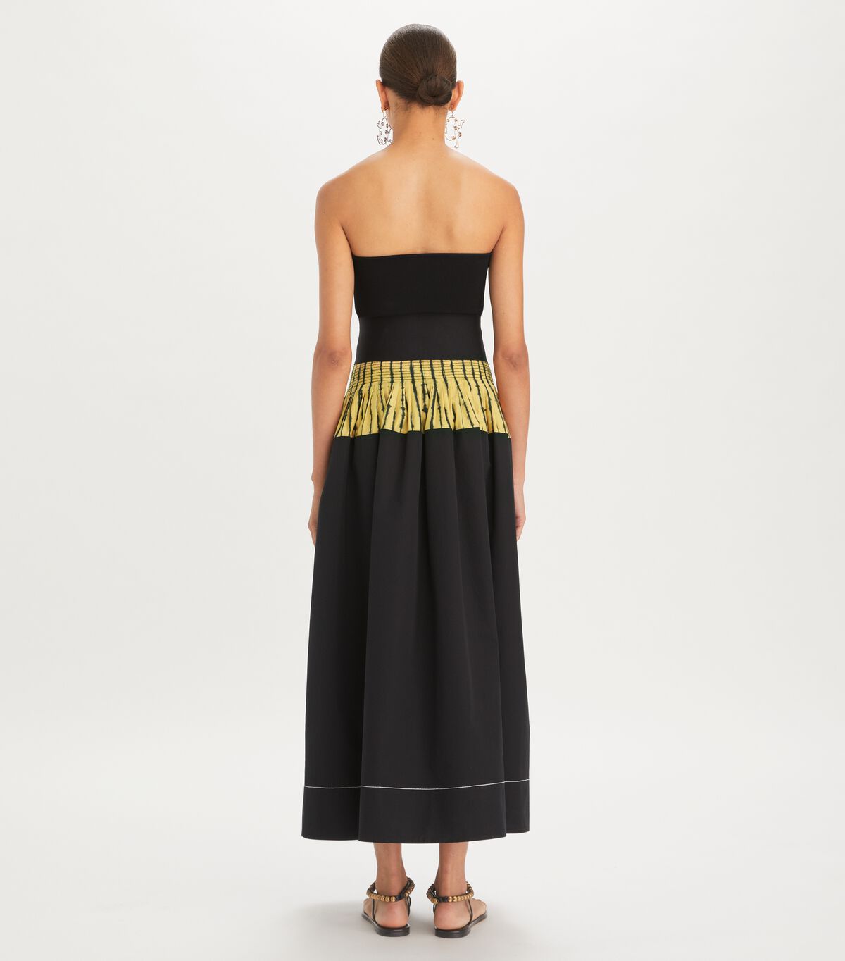tory burch tie dye stripe colorblock skirt