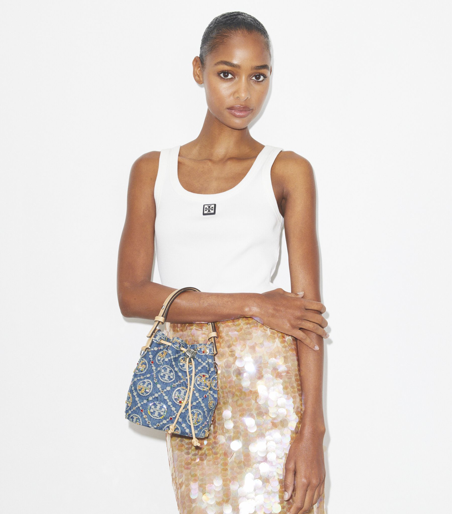 tory burch nadia denim dress $398 NEW Tory Burch DENIM NADIA DRESS Triple Wash Jeans Mini Belt 2