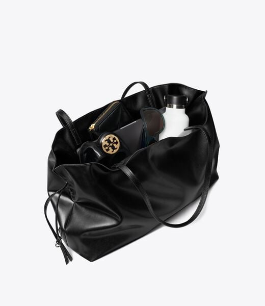tory burch ella natuura  drawstring tote
