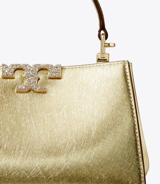 tory burch mini eleanor metallic satchel