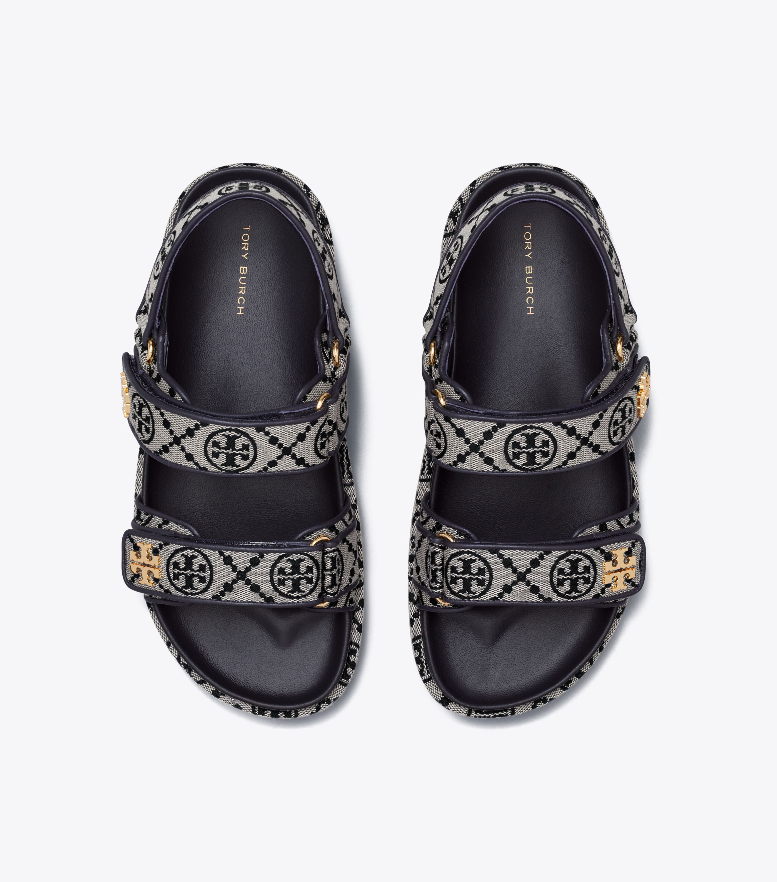 T Monogram Kira Sport Sandal, Perfect Navy | Tory Burch UAE