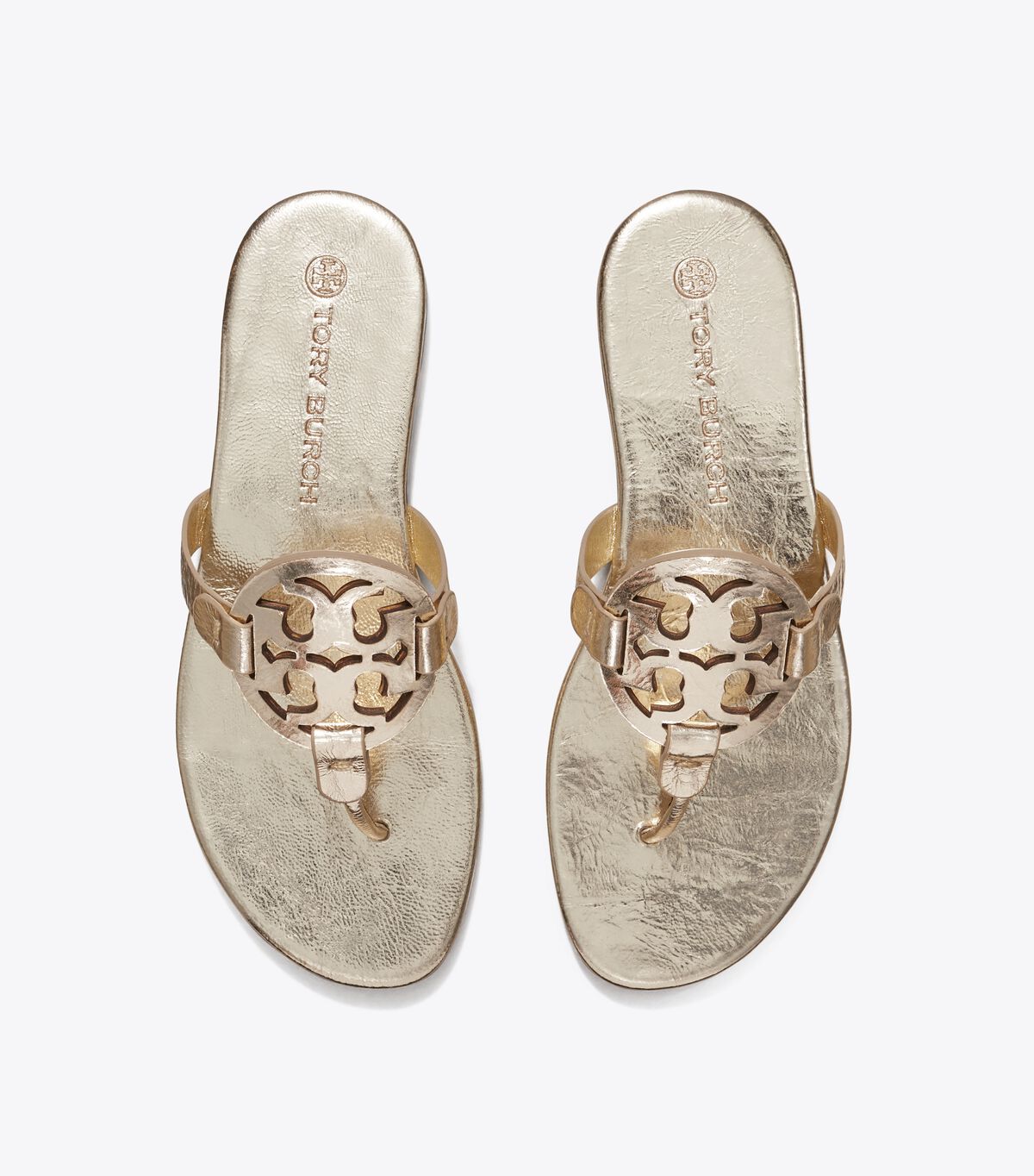 tory burch miller soft metallic sandal